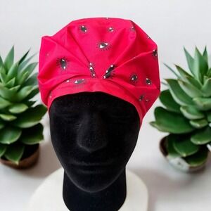 Shhhower Cap Evil Eye Shower Cap Red Waterproof Spa Self Care Retro Statement